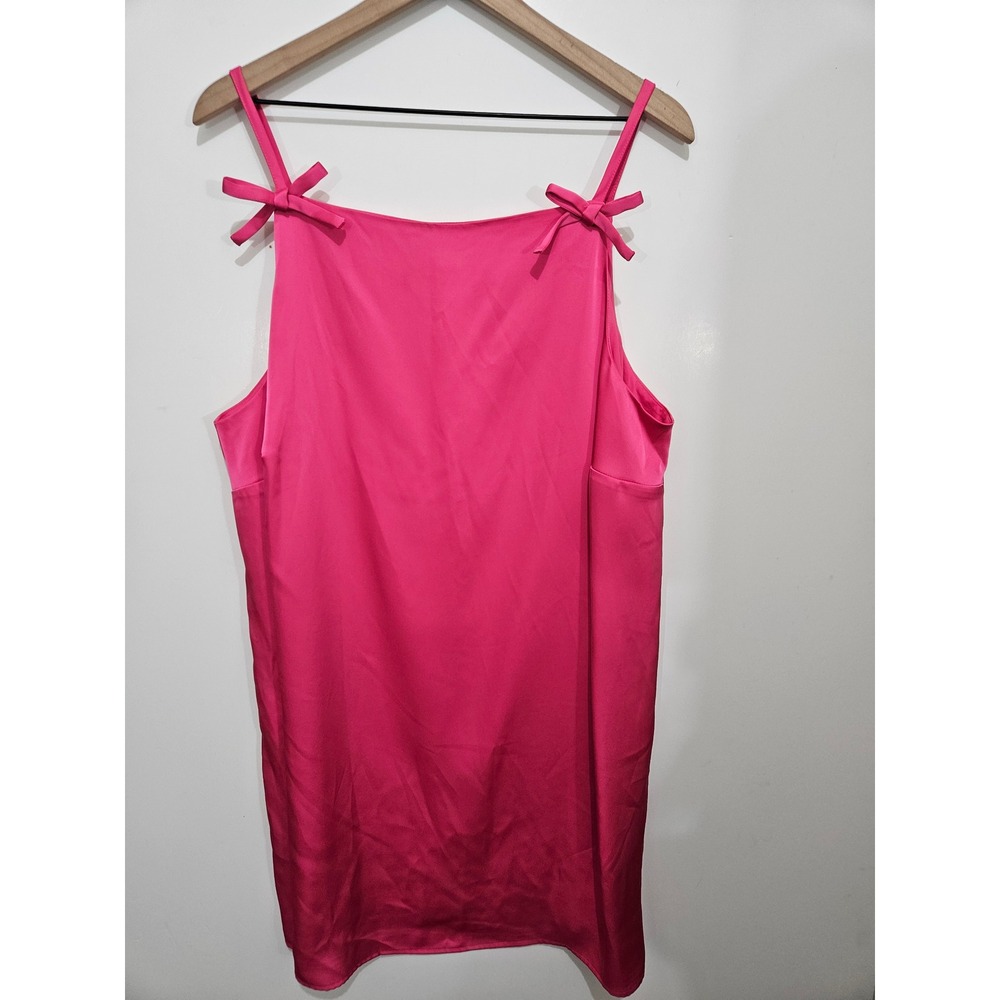 Kate Spade New York for Target Pink Satin Bow Shoulder Tank Top 1X Barbie